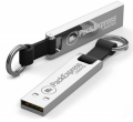 CHIAVETTA USB MINI IN METALLO CON PORTACHIAVE